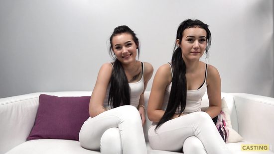Дождались годноты от чешских близняшек на кастинге