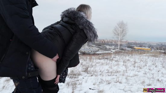 Зимний минет на природе - будет что вспомнить