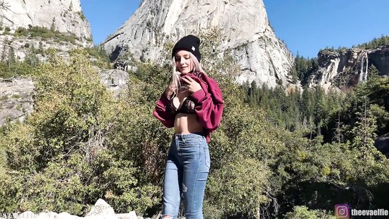 Что за поход, если не трахнуться на камеру в красивых местах