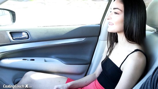 Очаровательная брюнетка на кастинге соснула член и дала агенту раком