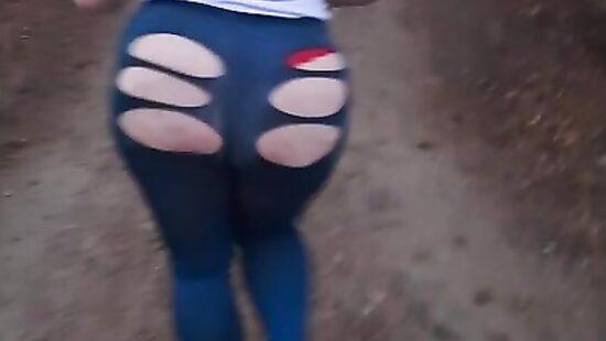 Big Ass Girl Jogging