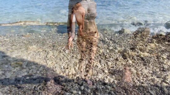 Неповторимая трах сессия на морском побережье