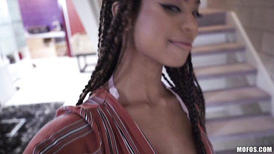 Сестрёнки негритоски не отказались от группового секса с белым соседом