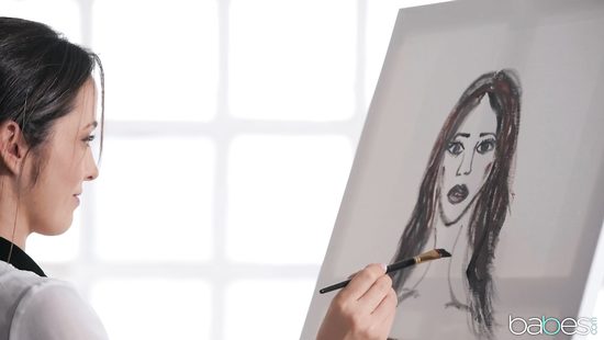 Модель лесбиянка соблазнила на однополый секс студентку художницу