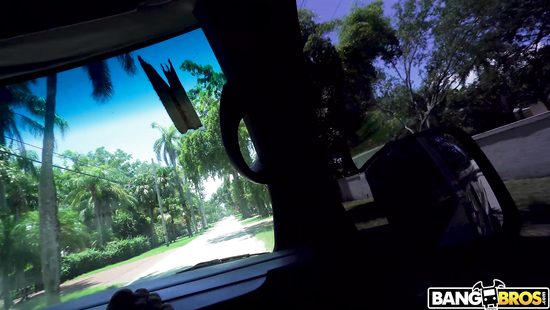 В Майами лысый пикапер быстро развёл на секс в машине роскошную латинку