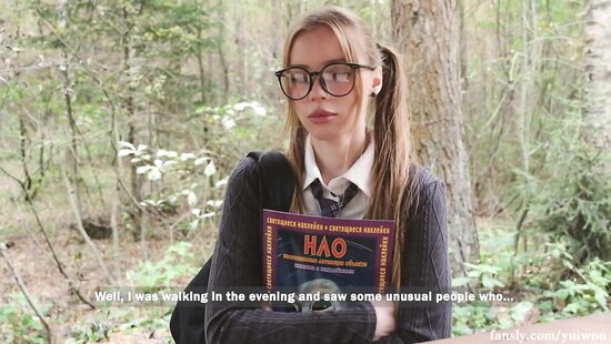 Кончив на лицо, поверил в НЛО