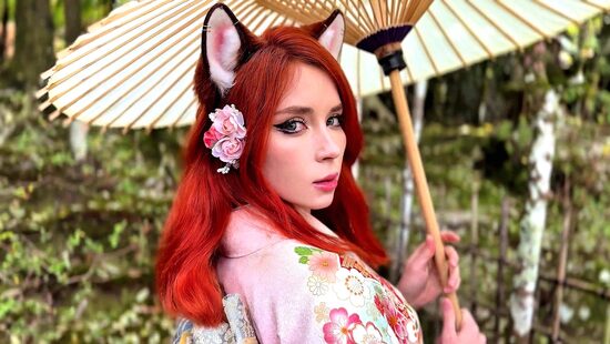 Кицунэ в горячих источниках секса